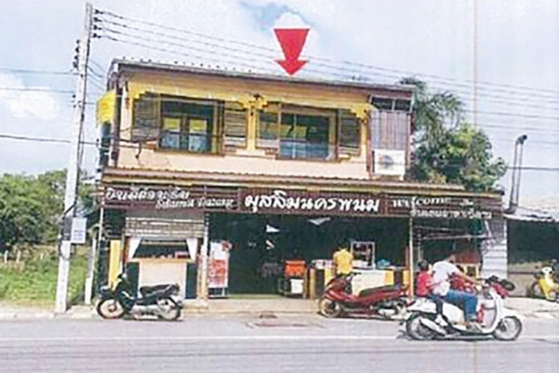 อาคารพาณิชย์ 2 ชั้น  1 หลัง 